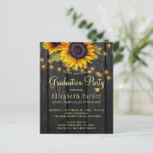 Einladung zur rustikalen Holzabschlussfeier (Stehend Vorderseite)