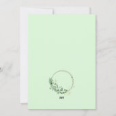 Einladung zur rustikalen neutralen Blütenhochzeit (Rückseite)