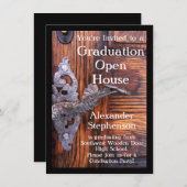 Einladung zur rustikalen Tor-Graduierung (Vorne/Hinten)