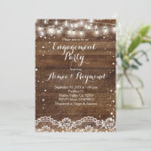 Einladung zur Rustikalen Wintereinladung (Stehend Vorderseite)