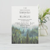 Einladung zur Rustikalwaldhochzeit (Stehend Vorderseite)