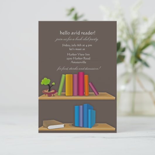 Einladung zur Sammlung von Büchern (Stehend Vorderseite)