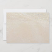 Einladung zur Sand Dollar Hochzeit (Rückseite)