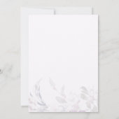 Einladung zur sanften botanischen Engagement-Parte (Rückseite)