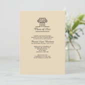 Einladung zur Säule (TAN) (Stehend Vorderseite)