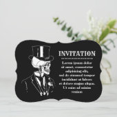 Einladung zur Schädelförderung (Stehend Vorderseite)