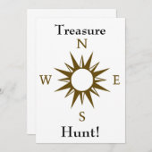 Einladung zur Schatzsuche (Vorne/Hinten)