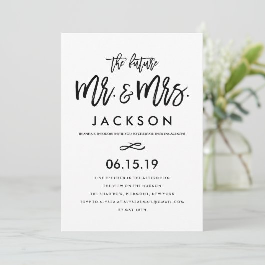 Einladung zur schicken Hand (Stehend Vorderseite)