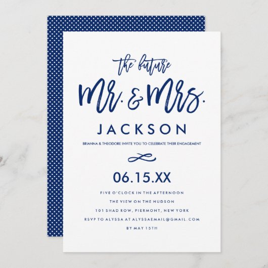 Einladung zur schicken Hand (Vorne/Hinten)