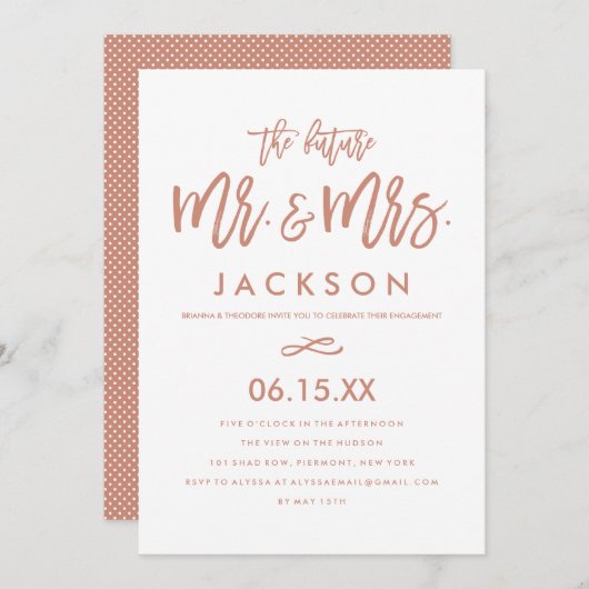 Einladung zur schicken Hand (Vorne/Hinten)