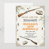 Einladung zur Schießparty (Vorne/Hinten)