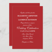 Einladung zur Schlichten Hochzeit (Vorne/Hinten)