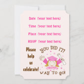 Einladung zur Schulabschlussfeier (Rückseite)