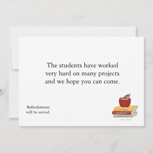 Einladung zur Schule (Rückseite)