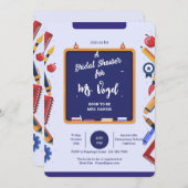 Einladung zur Schule Chalkbord (Vorne/Hinten)