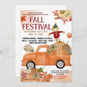 Einladung zur Schule Fall Festival (Vorne/Hinten)