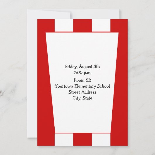 Einladung zur Schule - Popcorn (Rückseite)