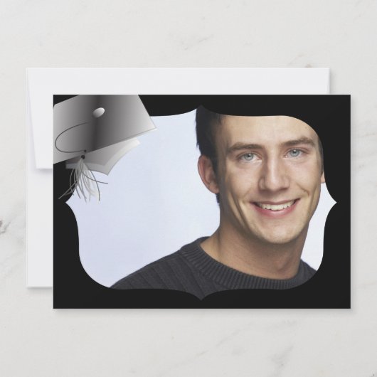 Einladung zur Schwarz-Weiß-Graduierung (Rückseite)