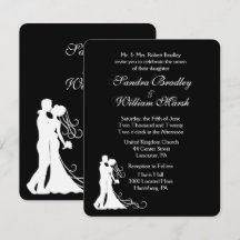 Einladung zur Schwarz-weißen Hochzeit