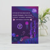 Einladung zur Sea Glow Graduation Party (Stehend Vorderseite)