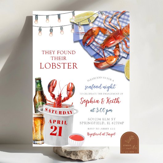 Einladung zur "Seafood Night Engagement Party"