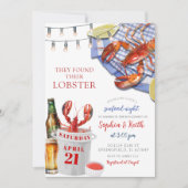 Einladung zur "Seafood Night Engagement Party" (Vorderseite)