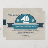 Einladung zur Segelyacht (Vorne/Hinten)