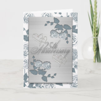 Einladung zur Silver Anniversary Card zum 25. Jahr