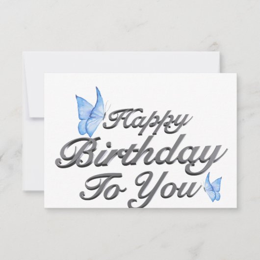 Einladung zur Silver Birthday Celebration (Vorderseite)