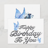 Einladung zur Silver Birthday Celebration (Vorne/Hinten)