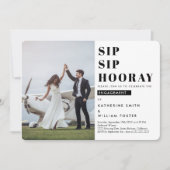 Einladung zur "Sip Sip Hooray 2 Foto" (Vorderseite)