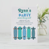 Einladung zur Skateboardkollektion (Stehend Vorderseite)