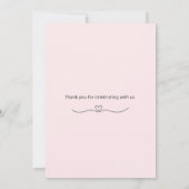 Einladung zur Smiling Bear Baby Shower (Rückseite)