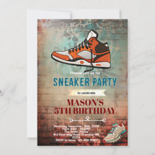 Einladung zur Sneaker-Geburtstagsfeier