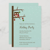 Einladung zur Snow Owl Holiday Party (Vorne/Hinten)