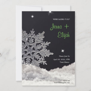 Einladung zur Snowflake Hochzeit
