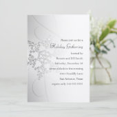 Einladung zur Snowflake Holiday Party (Stehend Vorderseite)