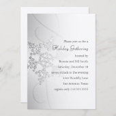 Einladung zur Snowflake Holiday Party (Vorne/Hinten)