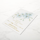 Einladung zur "Soft Blue Orchid Engagement Party" (Gedreht)