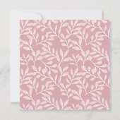 Einladung zur Soft White Botanical Bridal Dusche (Rückseite)