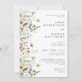 Einladung zur Sommerhochzeit in der Wildblume (Vorderseite)