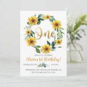 Einladung zur Sonnenblume (Stehend Vorderseite)