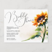 Einladung zur Sonnenblume Bridal Dusche (Vorderseite)