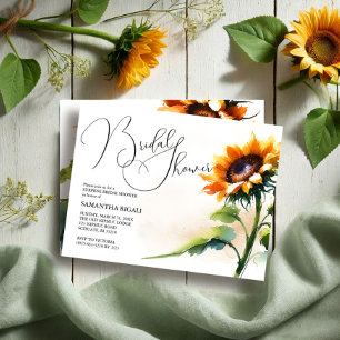 Einladung zur Sonnenblume Bridal Dusche
