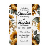 Einladung zur Sonnenblume Magnet (Vertikal)