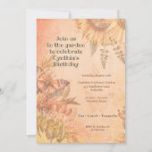 Einladung zur Sonnenblumen-Feier (Rückseite)