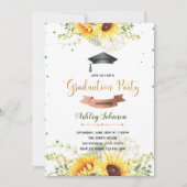 Einladung zur Sonnenblumen-Graduierung (Vorderseite)