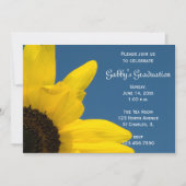 Einladung zur Sonnenblumen- und Sky-Graduiertenpar (Vorderseite)