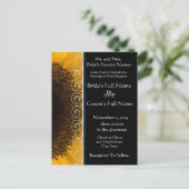 Einladung zur Sonnenblumenhochzeit (Stehend Vorderseite)