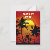 Einladung zur Sonnenstudio-Party im tropischen Mee (Rückseite)